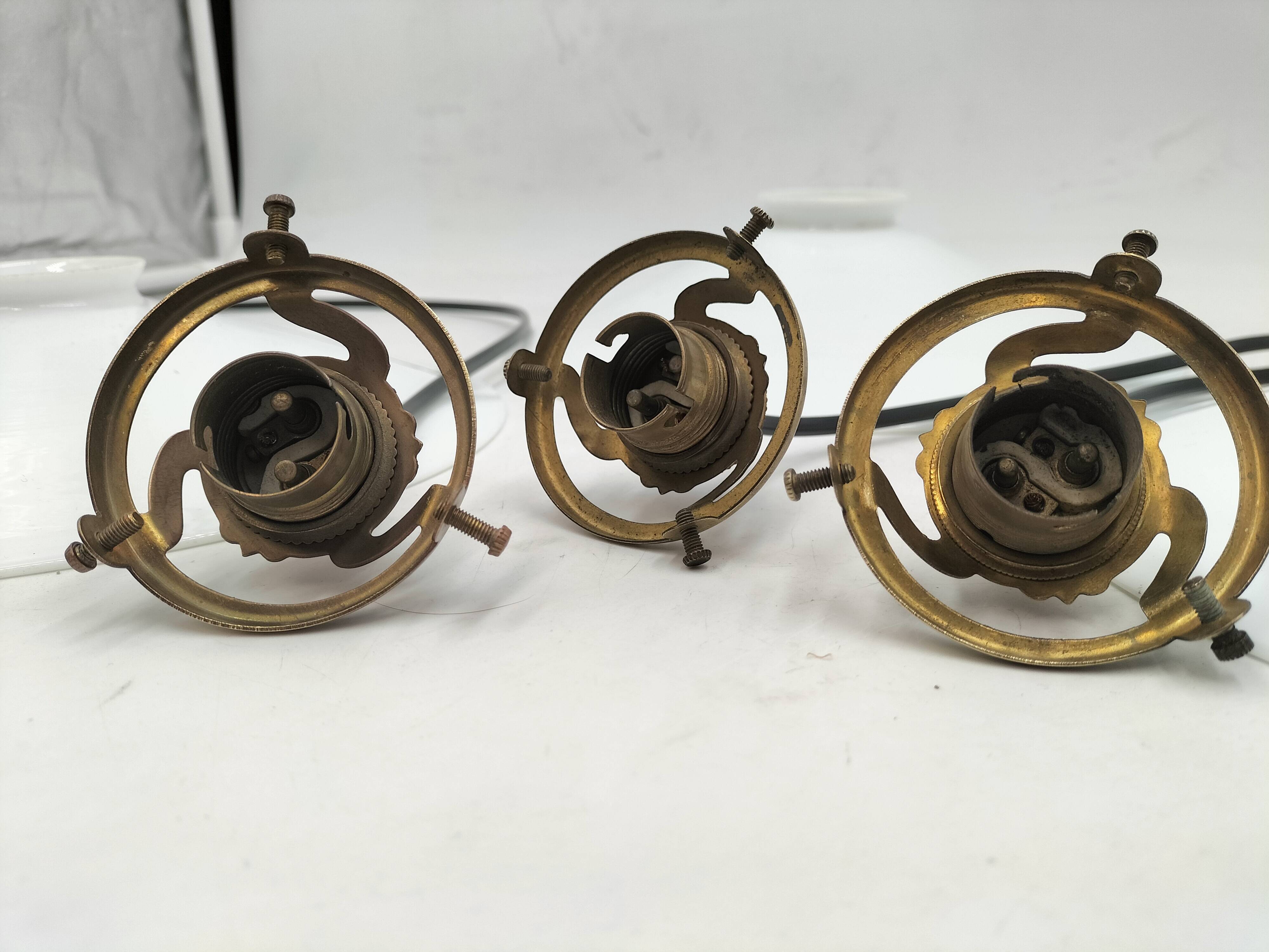 Opaline pendant lights