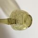 Lime green blown glass ladle, Biot