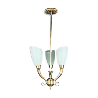 Mid century modern stylized chandelier italy 1960s