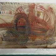 Lithographie 1/10 signée Bernard Ledein, 1986