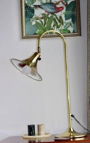 1960's Statement Lamp in Swedish Brass by Börje Claes for Norlett Elite Sweden