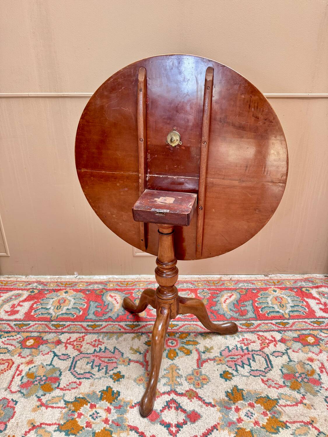 Louis XVI mahogany pedestal table, 18th century
