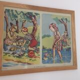 Affiche d'école vintage Nathan