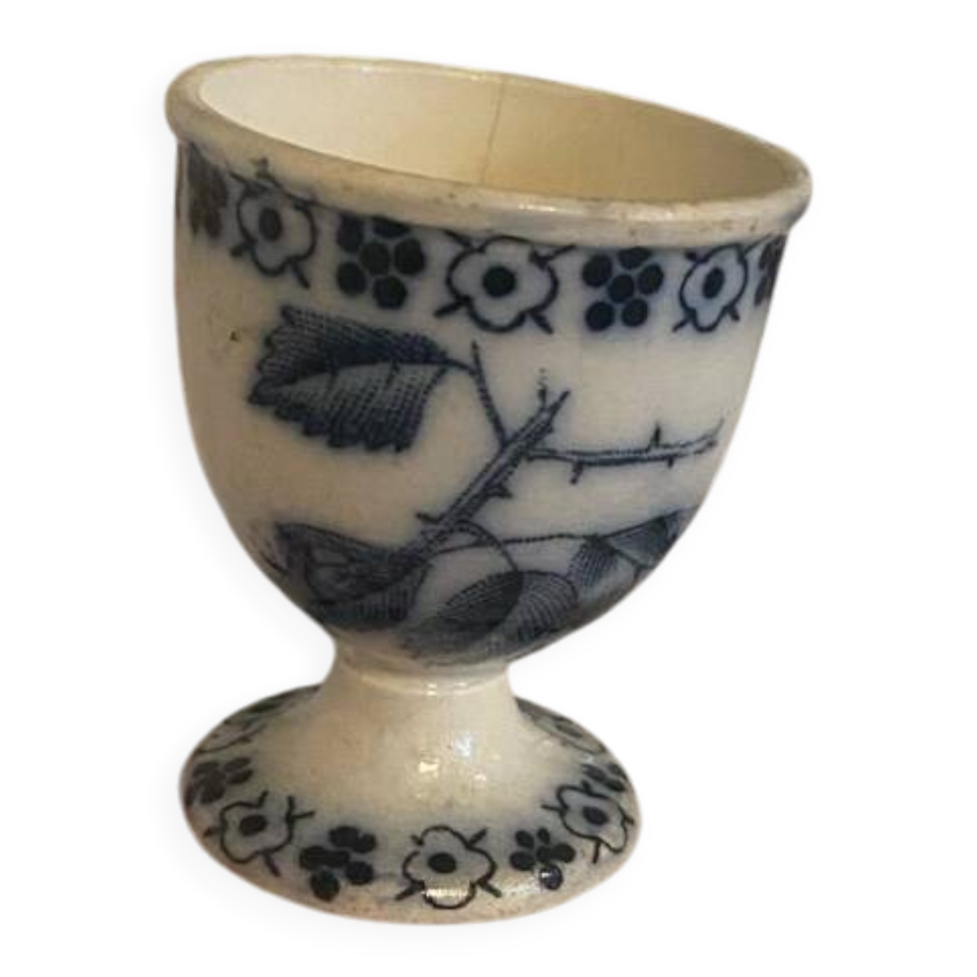 Ironstone egg cup stamped BFK XIX