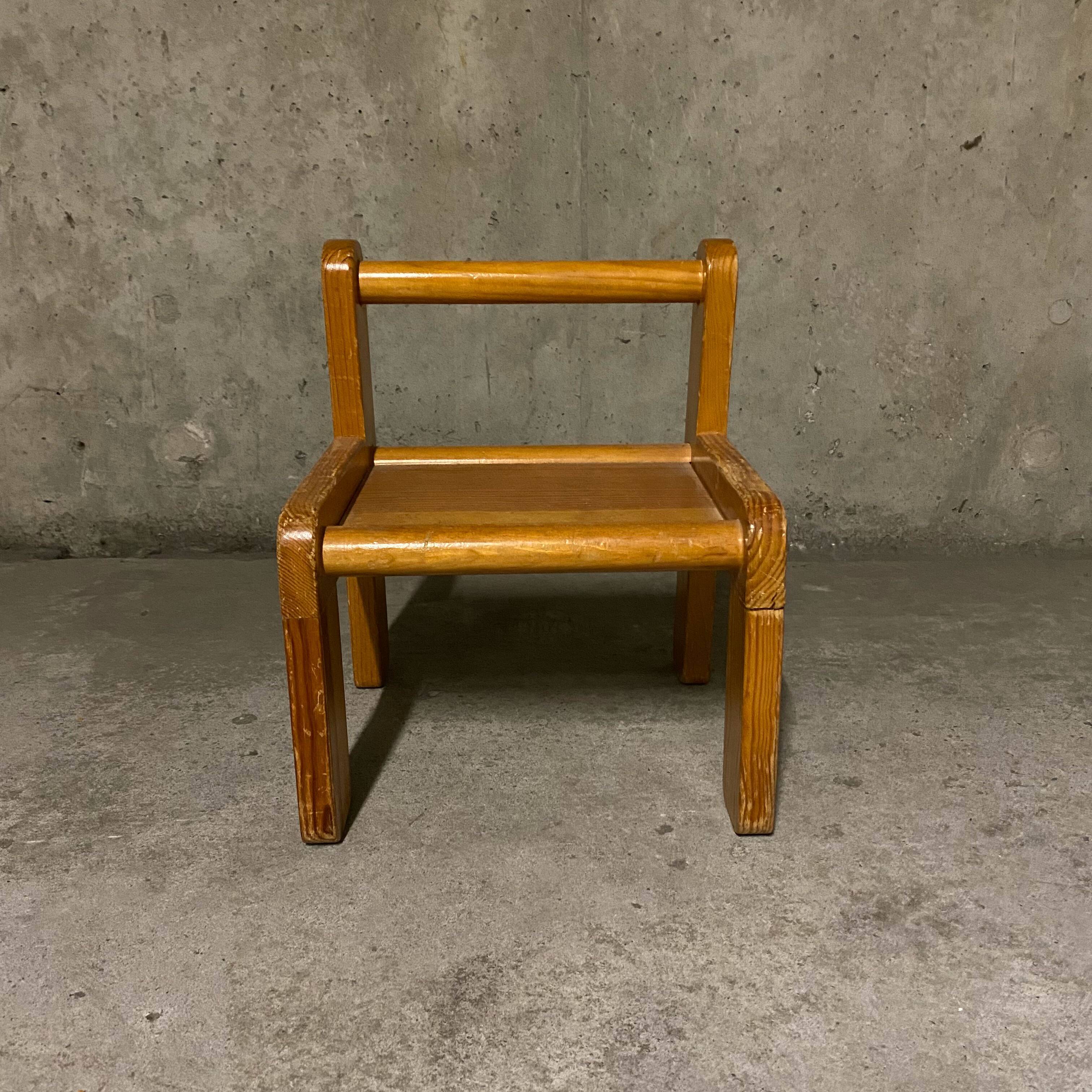 Brutalist children's chair and desk Habitat 1970