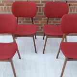 Lot of 4 middle century chairs