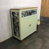 Vintage folding bed cabinet
