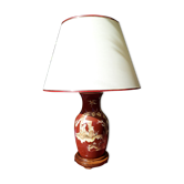 Lampe porcelaine décor Chine