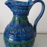Bitossi Blue and Green Pitcher 26 cm Italy