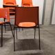 Set of 17 vintage orange chairs 1970