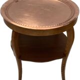 Art Deco Copper, Oak Side Table 1930s