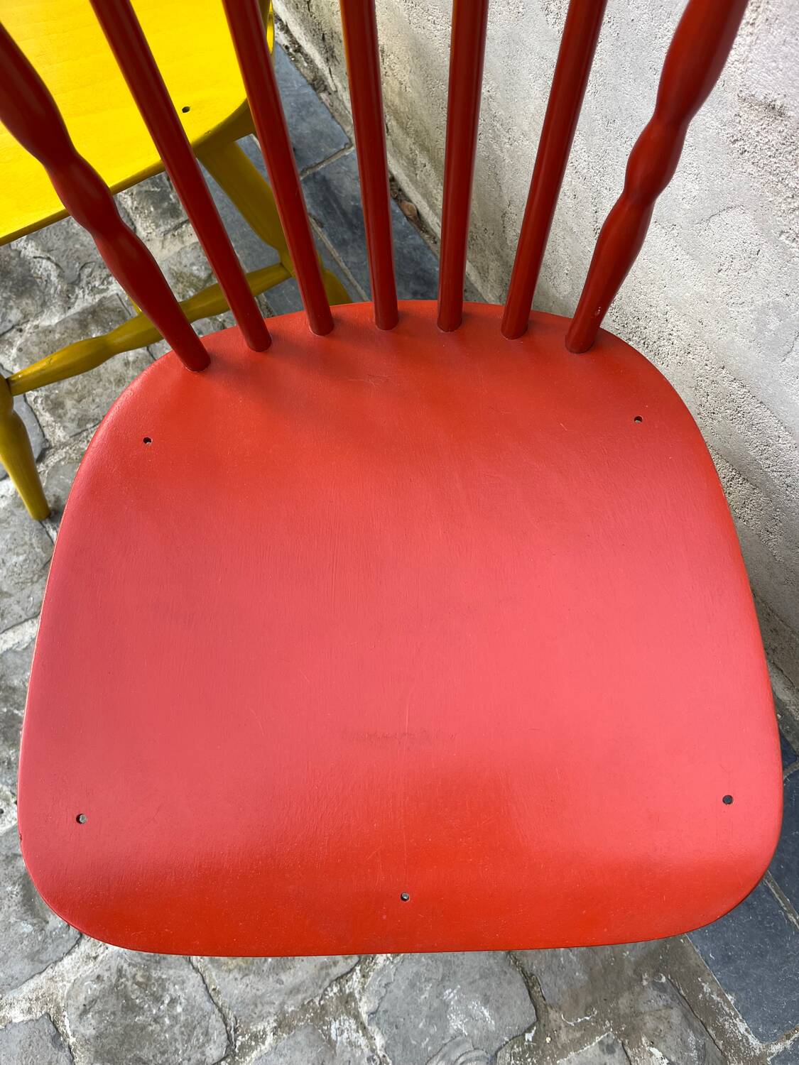 Brick red Baumann chair