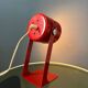 Set (2) of vintage red space age desk lamps