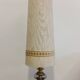 Glass and brass floor lamp