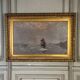Oil on canvas, "view of an icy sea", monogram and date at the bottom right, P.E 86 for 1886.