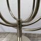 Silver metal candlestick with 8 stainless steel branches