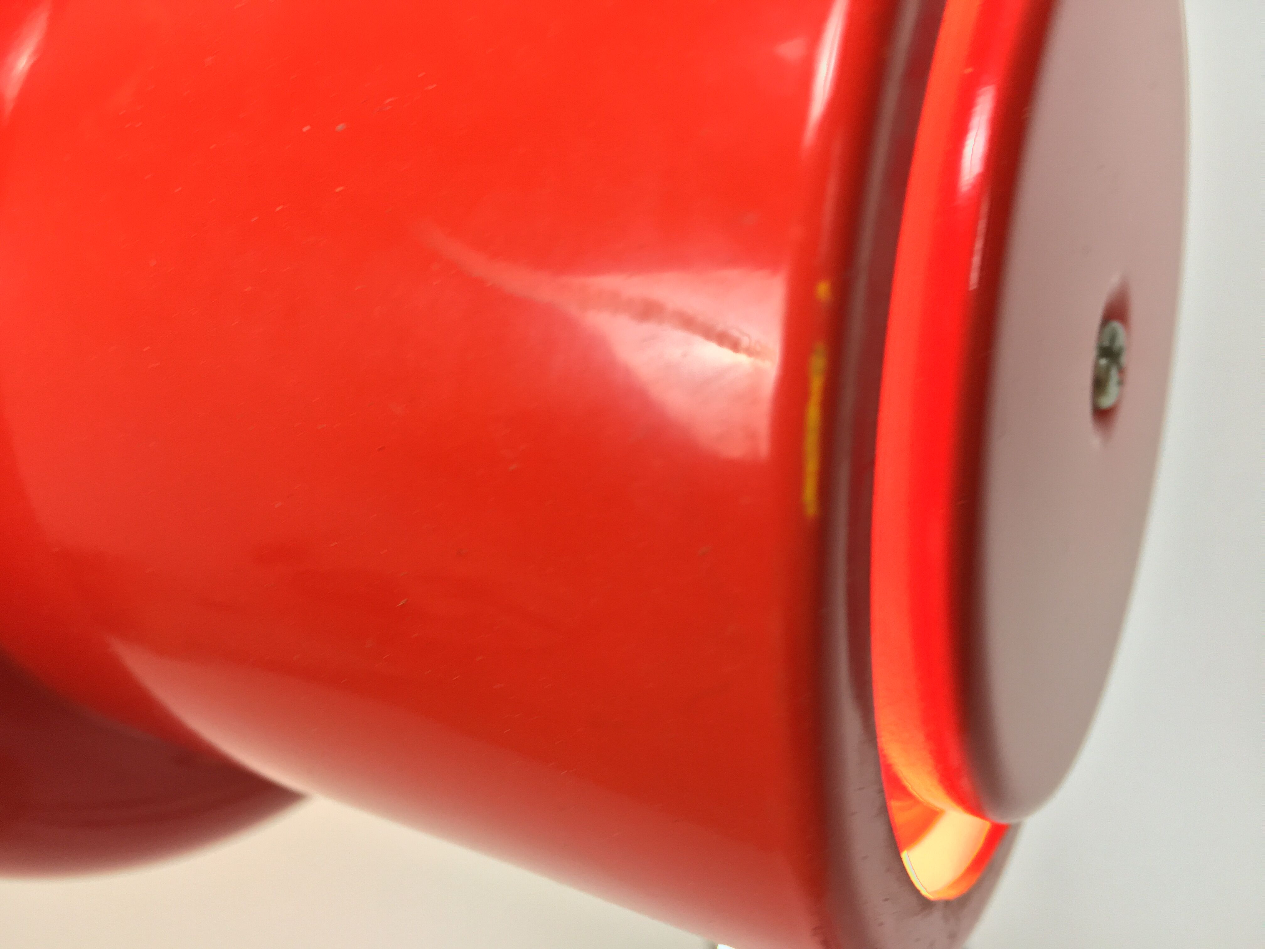 Lamppost for Ikea, space age, orange spot, 70s