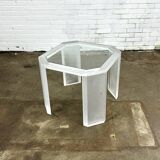 Vintage acrylic coffee table / side table