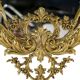 Vintage French brass wall mirror, 1960s