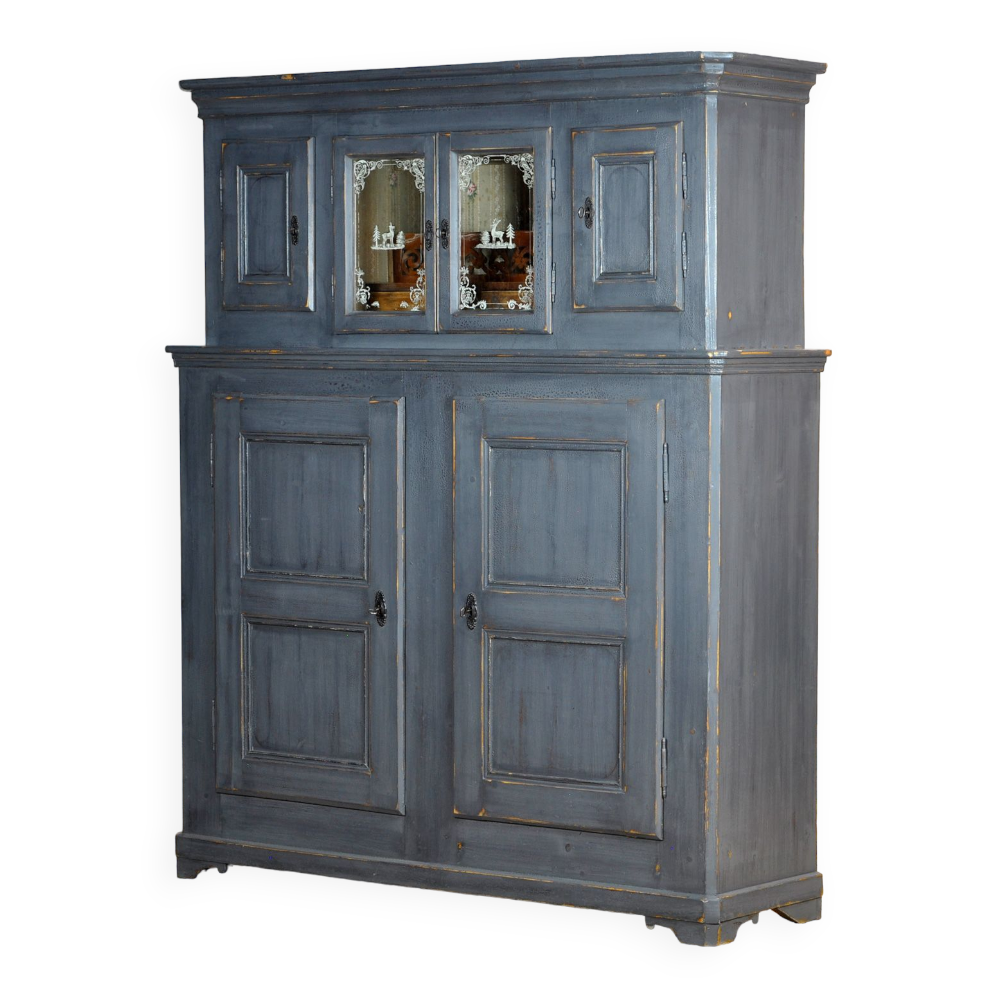 Solid Pine Kitchen Cupboard, 1920's