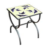 Table basse carrelée vintage