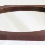 Plateau miroir avec compartiments en bois vintage