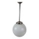 Suspension globe en verre opalin art déco