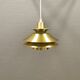 Small hanging lamp from Danish Top-lamps, in brass colored aluminum, produced in the 1980s