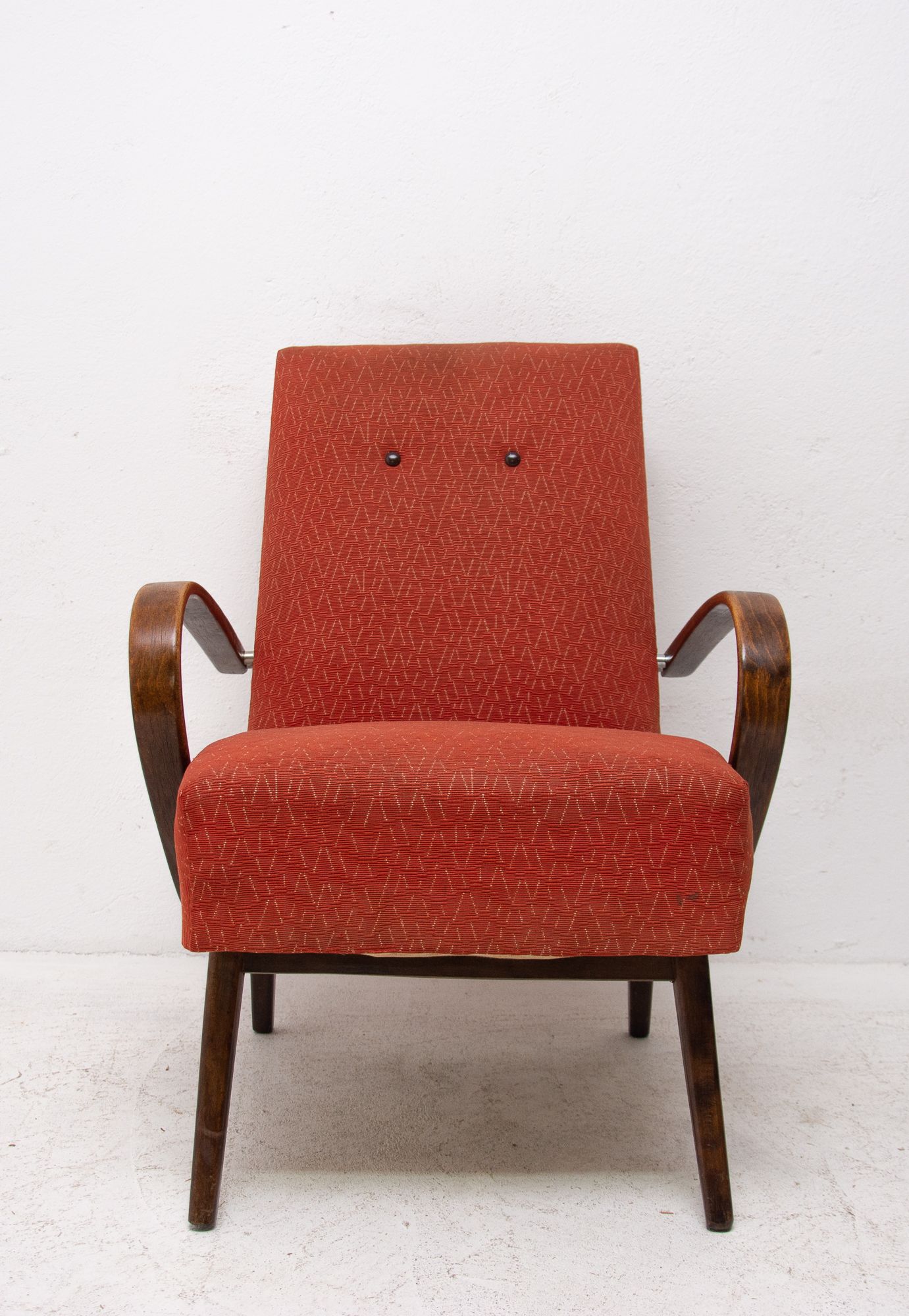 Pair of mid century bentwood armchairs by Jaroslav Šmídek, 1960s