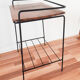 Vinyl door table, electrophone holder, magazine holder, 50s