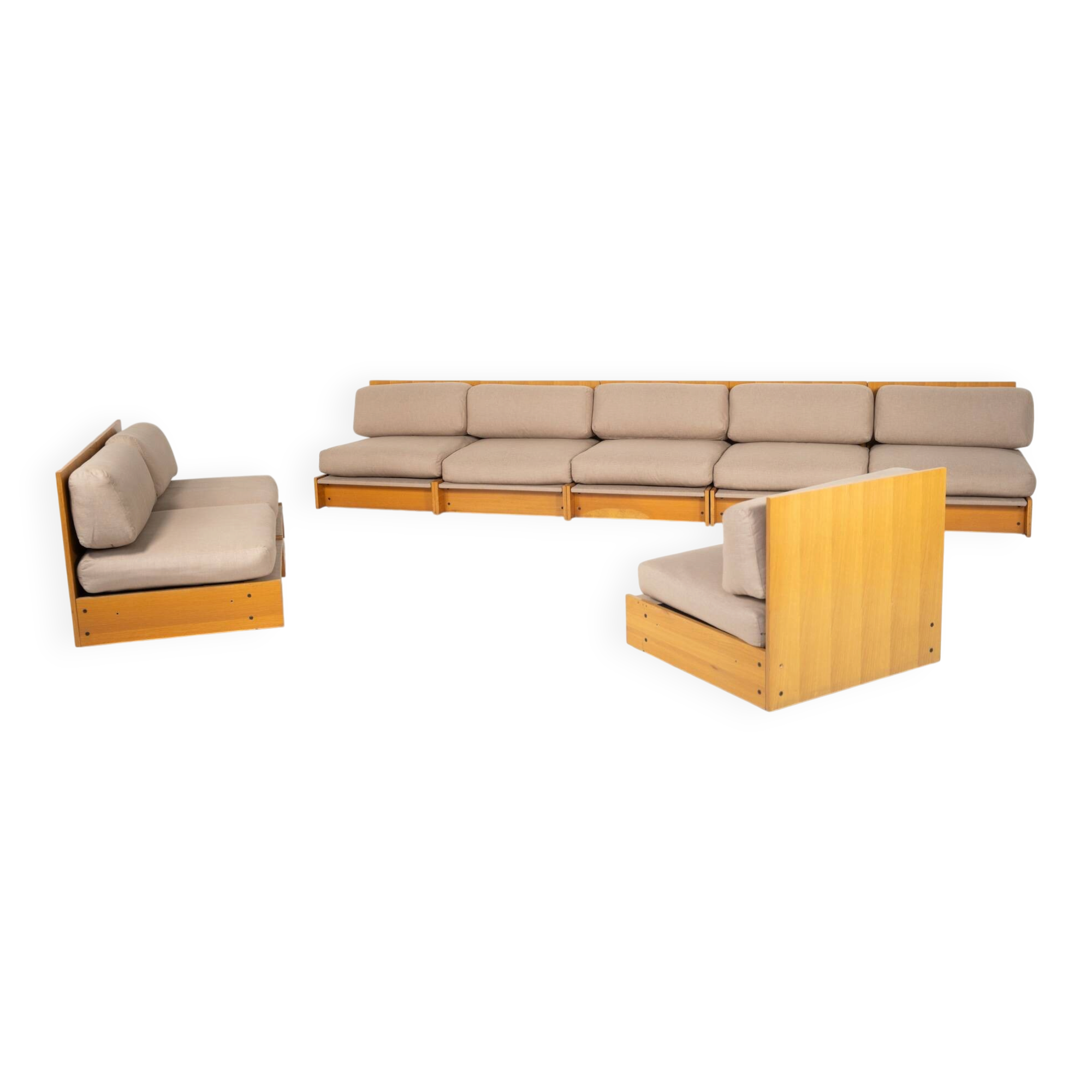 Mid-Century Modern Modular Seating Set, Italy, 1960s - New Upholstery