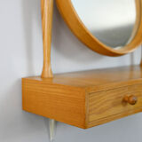 Vintage mirror with shelf and drawers