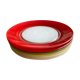 Set of 6 colored glass plates