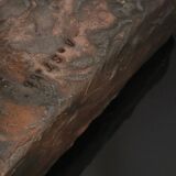 Paire de lampes brutalistes en bronze