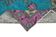 Hand-knotted carved anatolian 1970s 152 cm x 265 cm fuchsia carpet