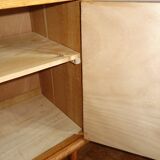 Library showcase in oak from the 1950s