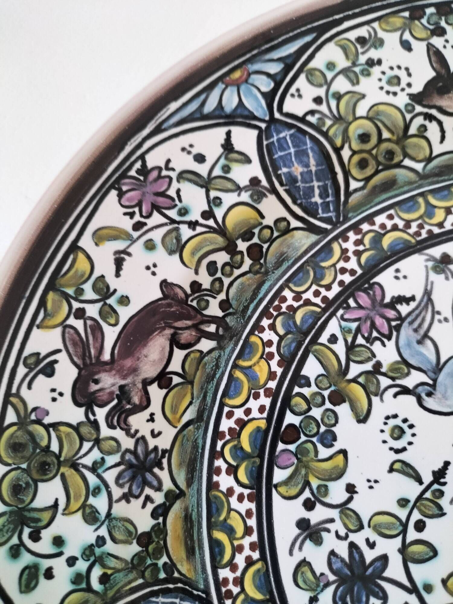 Plate São Pedro Conimbriga Portugal signed Sousa