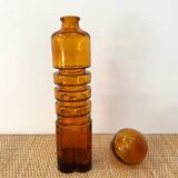 Amber carafe from Empoli from the 1960s - Quatrefoil