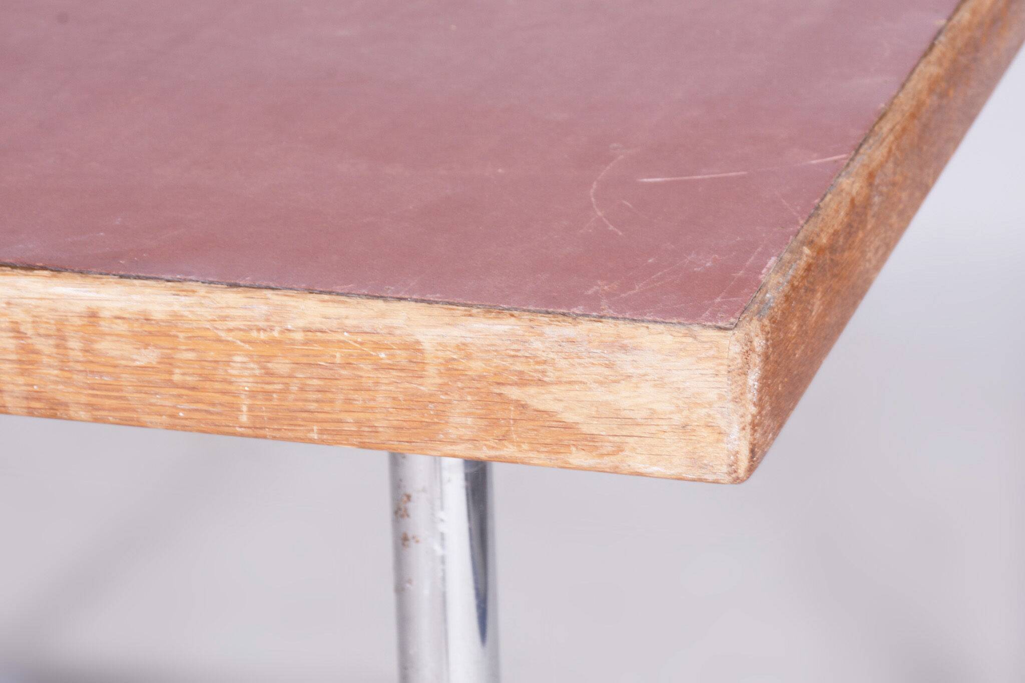 Original Bauhaus Dining Table, by Mücke - Melder, Well Preserved, Czech, 1930s