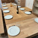 Table de ferme en chêne massif avec rallonges