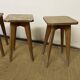 Série de 5 tabourets d'atelier en bois vintage