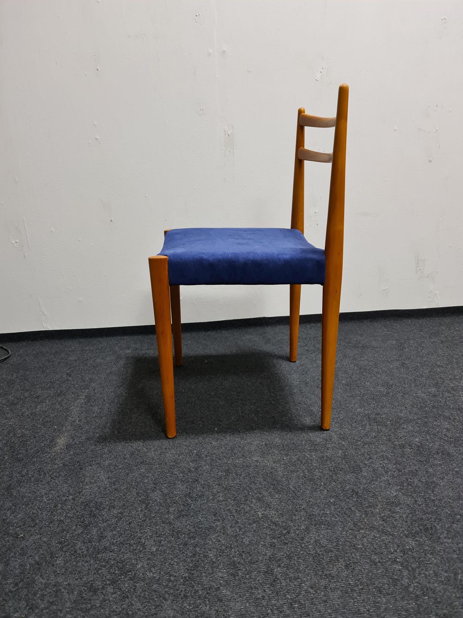 A set of four vintage dining chairs by Lubke Germany