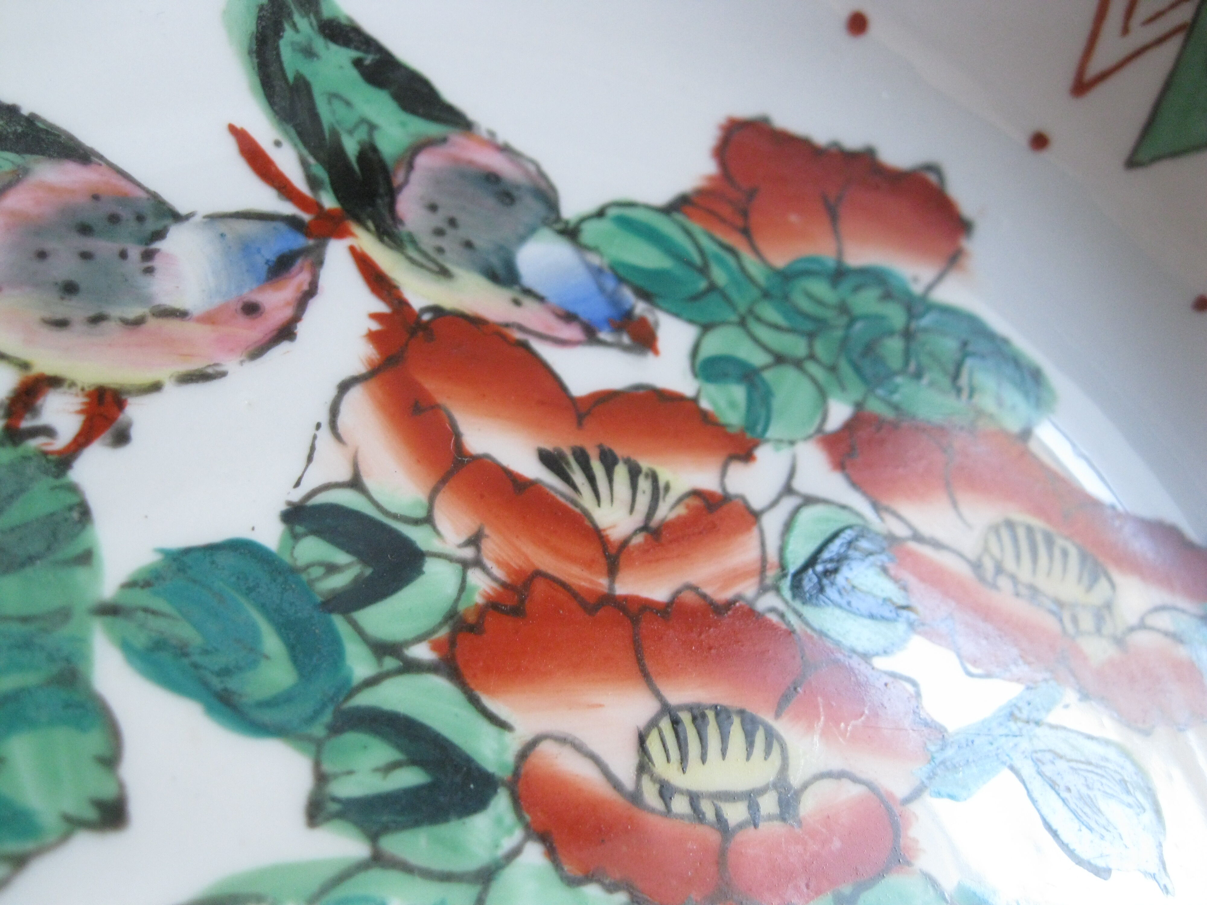 Chinese decorative plate brass-mounted