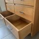 Large vintage 6-drawer chest of drawers from the 50s in oak.
