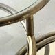 Removable coffee table in chrome, glass & mirror by Milo Baughman, design 1970.