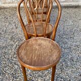 Lot Series of 6 art nouveau bentwood bistro chairs