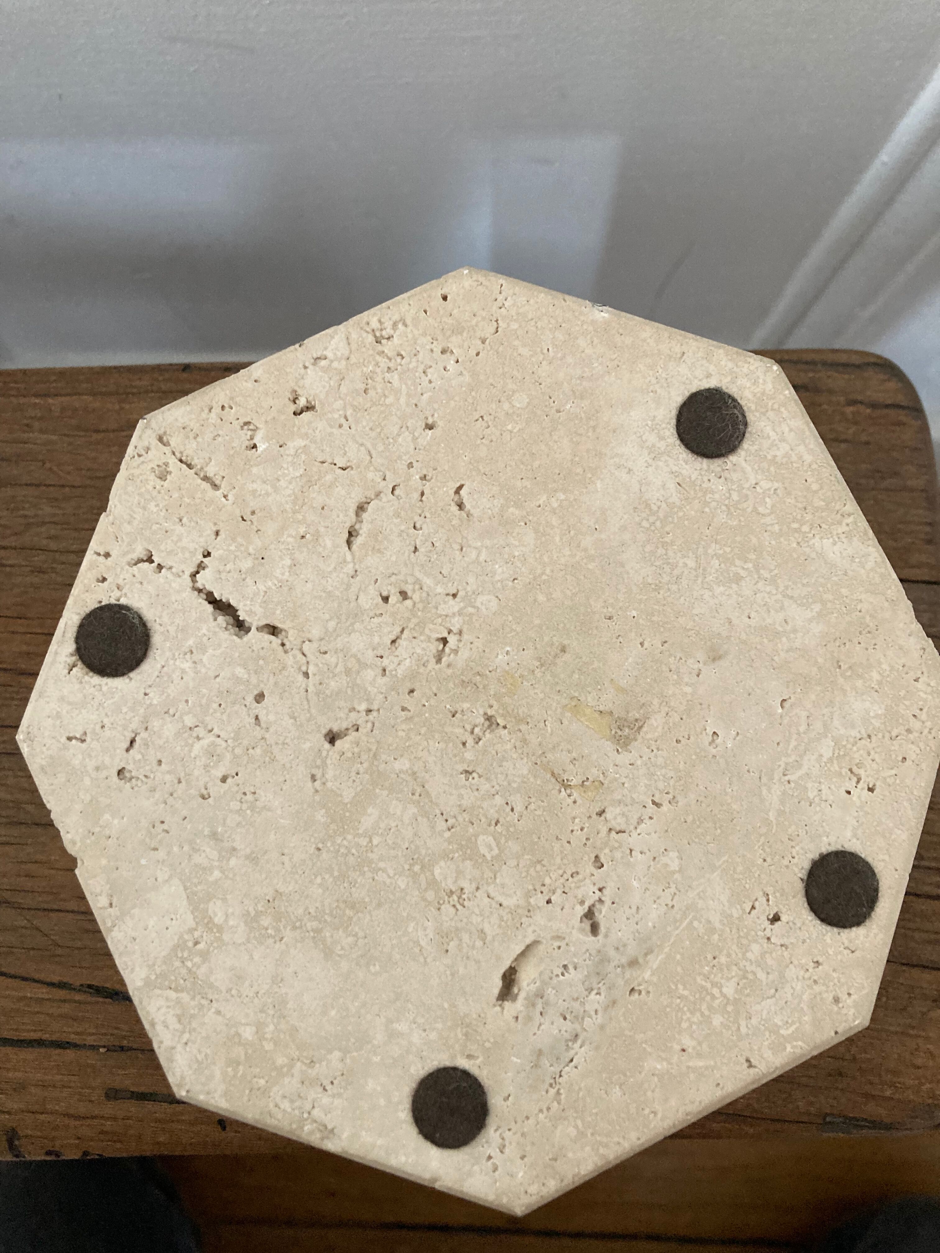Travertine ashtray
