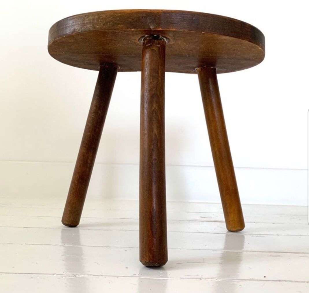 Vintage tripod stool