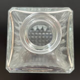 Chiseled glass whiskey decanter