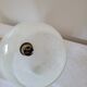 Brass and Clichy glass wall lamp
